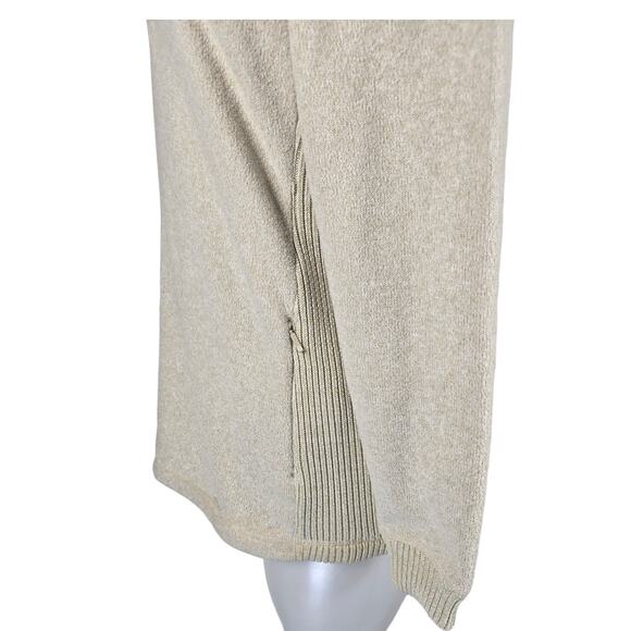 Duluth Trading Co Active Wear Heathered Tan Sweater Pockets Women's M - Picture 3 of 5